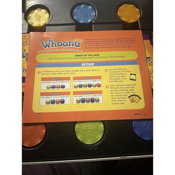 Vintage 2005 - Cranium WHOONU - What’s Your Favorite Thing Game - NO ENVELOPE - Picture 5 of 6